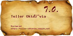 Teller Oktávia névjegykártya